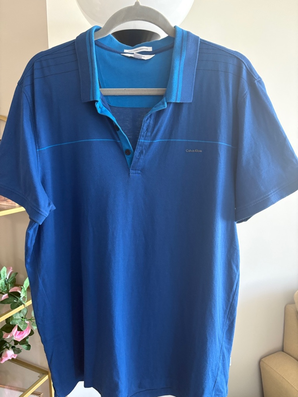 Calvin Klein Men's Liquid Cotton Polo